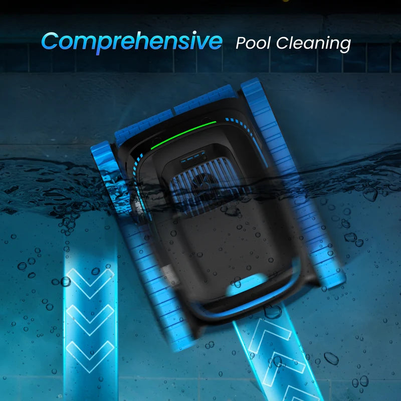 Cordless Robotic Pool Cleaner | Wall Climbing & App Control